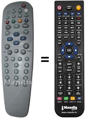 Mando a distancia equivalente Philips RC19042017 / 01