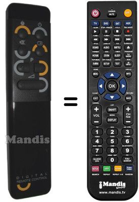 Mando a distancia equivalente RC6004