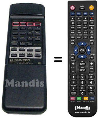 Mando a distancia equivalente Pioneer A-604R