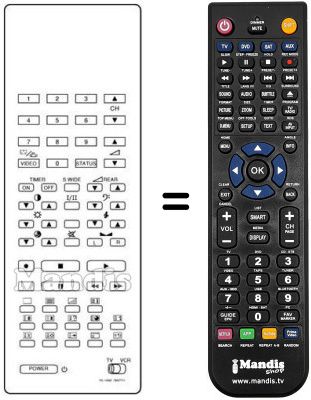 Mando a distancia equivalente Grundig RC1028E