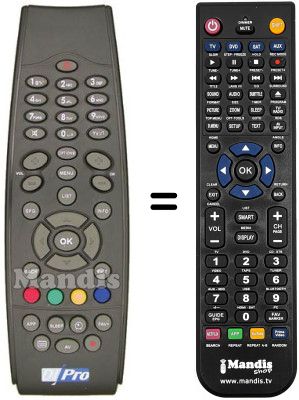 Télécommande équivalente RC39870B03-00