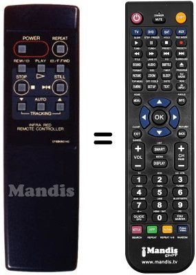 Replacement remote control RC60