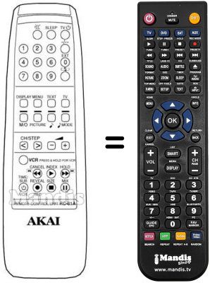 Replacement remote control Mitsubishi RC81A Replacement remote control Mitsubishi RC81A