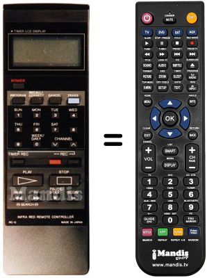 Télécommande équivalente RC-E