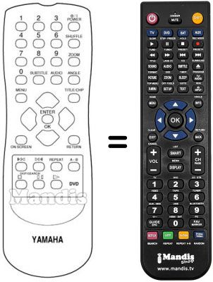 Télécommande équivalente Yamaha RC1113202