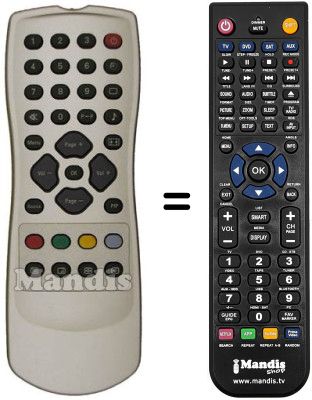 Mando a distancia equivalente RC1113305 / 00