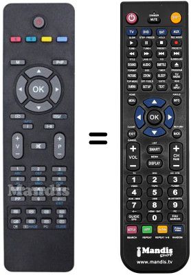 Télécommande équivalente Belson BSV-2284 (ver. 2)