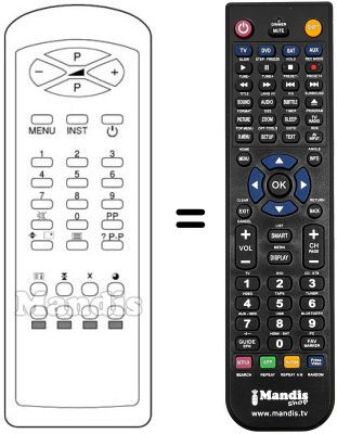 Mando a distancia equivalente RC21191