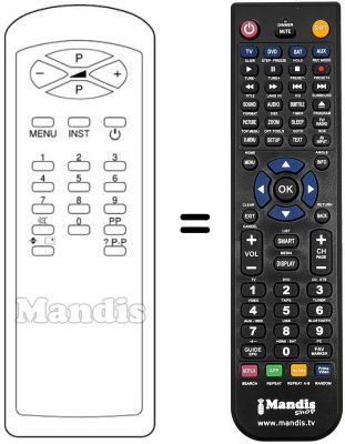 Replacement remote control RC21201