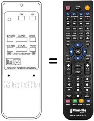 Replacement remote control RC240