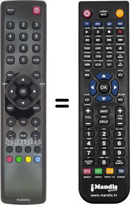 Télécommande équivalente Thomson 32HU4253 Télécommande équivalente Thomson 32HU4253