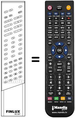 Mando a distancia equivalente RC327