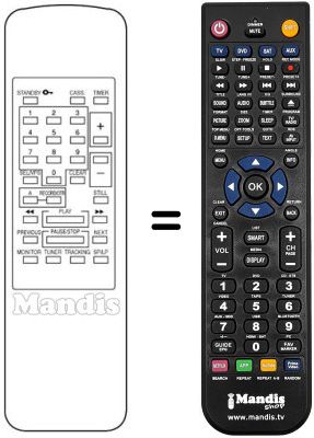 Replacement remote control RC4000