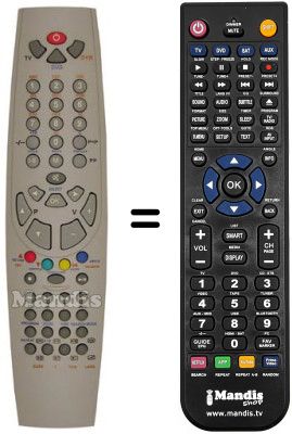 Replacement remote control ITT RC5010-11