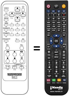Mando a distancia equivalente JVC RC5204X Mando a distancia equivalente JVC RC5204X
