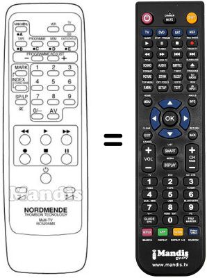 Mando a distancia equivalente JVC RC5205MX Mando a distancia equivalente JVC RC5205MX