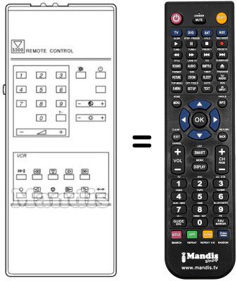 Replacement remote control RC5300