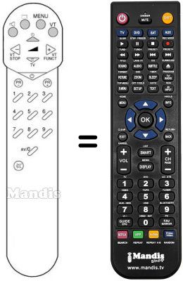 Replacement remote control RC54