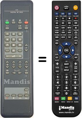 Télécommande équivalente Philips RC5905 Télécommande équivalente Philips RC5905