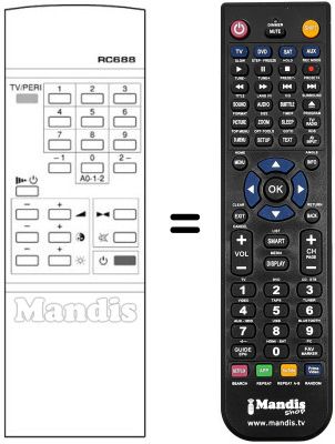 Replacement remote control RC688