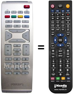 Replacement remote control Philips 15PF5121 Replacement remote control Philips 15PF5121