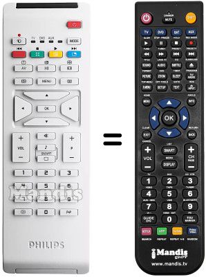 Replacement remote control Philips 37PF7320 / 10 Replacement remote control Philips 37PF7320 / 10