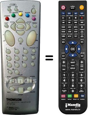 Mando a distancia equivalente RCT873M