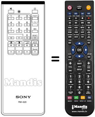 Replacement remote control Sony KV-1352