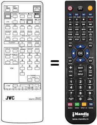 Replacement remote control JVC RM-C707