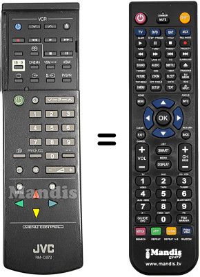 Replacement remote control JVC AV28XD3E