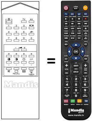 Télécommande équivalente Samsung CB5013Z Télécommande équivalente Samsung CB5013Z