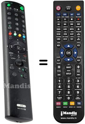 Replacement remote control Sony KV-29FX66E