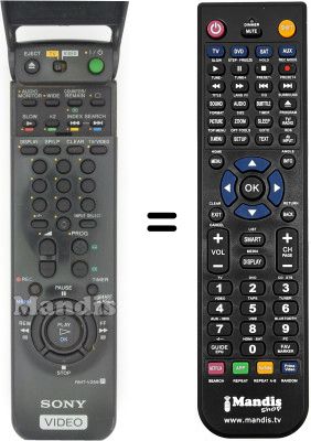 Mando a distancia equivalente Sony SLV-SF90 Mando a distancia equivalente Sony SLV-SF90