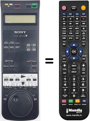 Replacement remote control RMT-V127