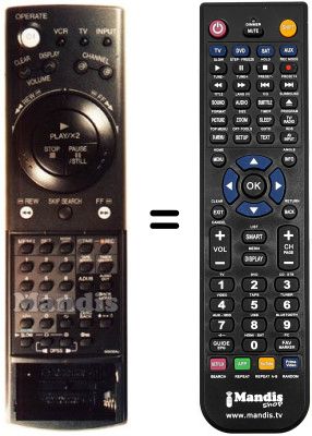 Replacement remote control Sharp VC-H94GM