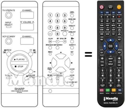 Replacement remote control RRMCG0183AJSA