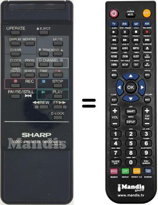 Mando a distancia equivalente RRMCG0412UM