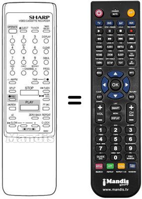 Replacement remote control RRMCG0892
