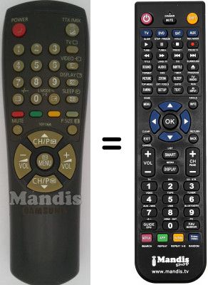 Replacement remote control Samsung CX6844N3X Replacement remote control Samsung CX6844N3X