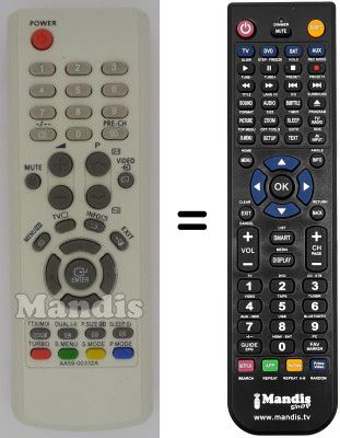 Mando a distancia equivalente Samsung AA59-00332A Mando a distancia equivalente Samsung AA59-00332A