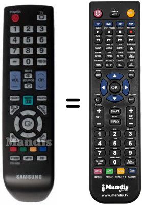 Replacement remote control BN59-00857A Replacement remote control BN59-00857A