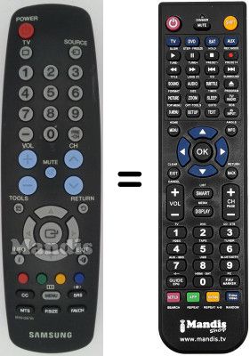 Replacement remote control BN59-00678A Replacement remote control BN59-00678A