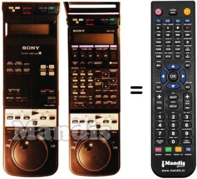 Télécommande équivalente Sony SLV-725 Télécommande équivalente Sony SLV-725