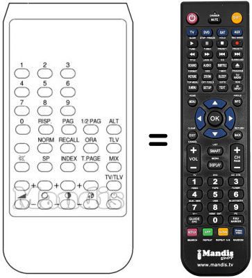 Replacement remote control REMCON618 Replacement remote control REMCON618