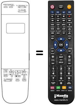 Mando a distancia equivalente REMCON402 Mando a distancia equivalente REMCON402