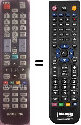 Télécommande équivalente AA59-00509A