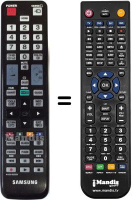 Mando a distancia equivalente Samsung LE22C450E1W/XZG Mando a distancia equivalente Samsung LE22C450E1W/XZG