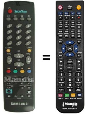 Mando a distancia equivalente Samsung AA59-00007B Mando a distancia equivalente Samsung AA59-00007B