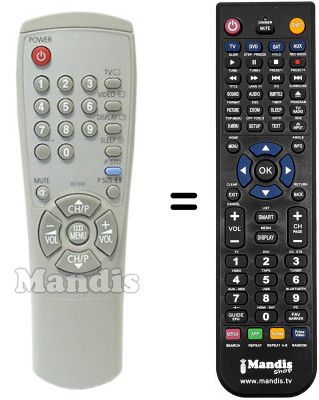 Mando a distancia equivalente Samsung AA59-00104J Mando a distancia equivalente Samsung AA59-00104J