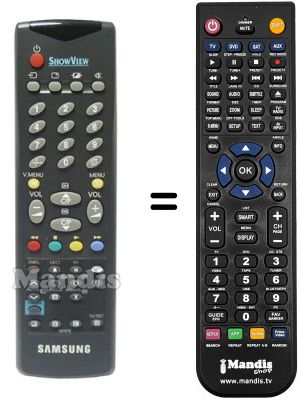 Mando a distancia equivalente Samsung AA59-00107B Mando a distancia equivalente Samsung AA59-00107B